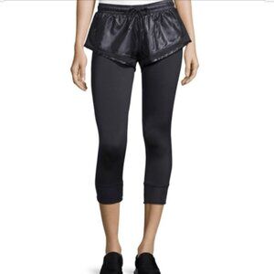 Adidas by Stella McCartney Black Shorts over Leggings medium